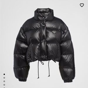 Prada Women's Glossy Black Puffer Jacket